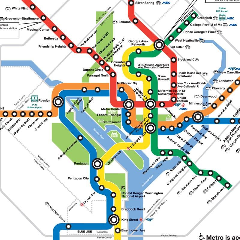 חדש dc מטרו המפה