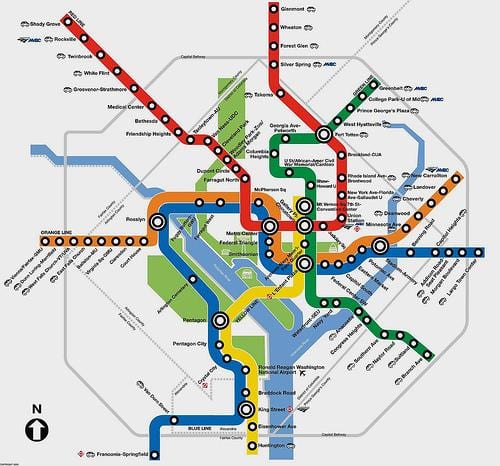 dc מטרו המפה המתכנן