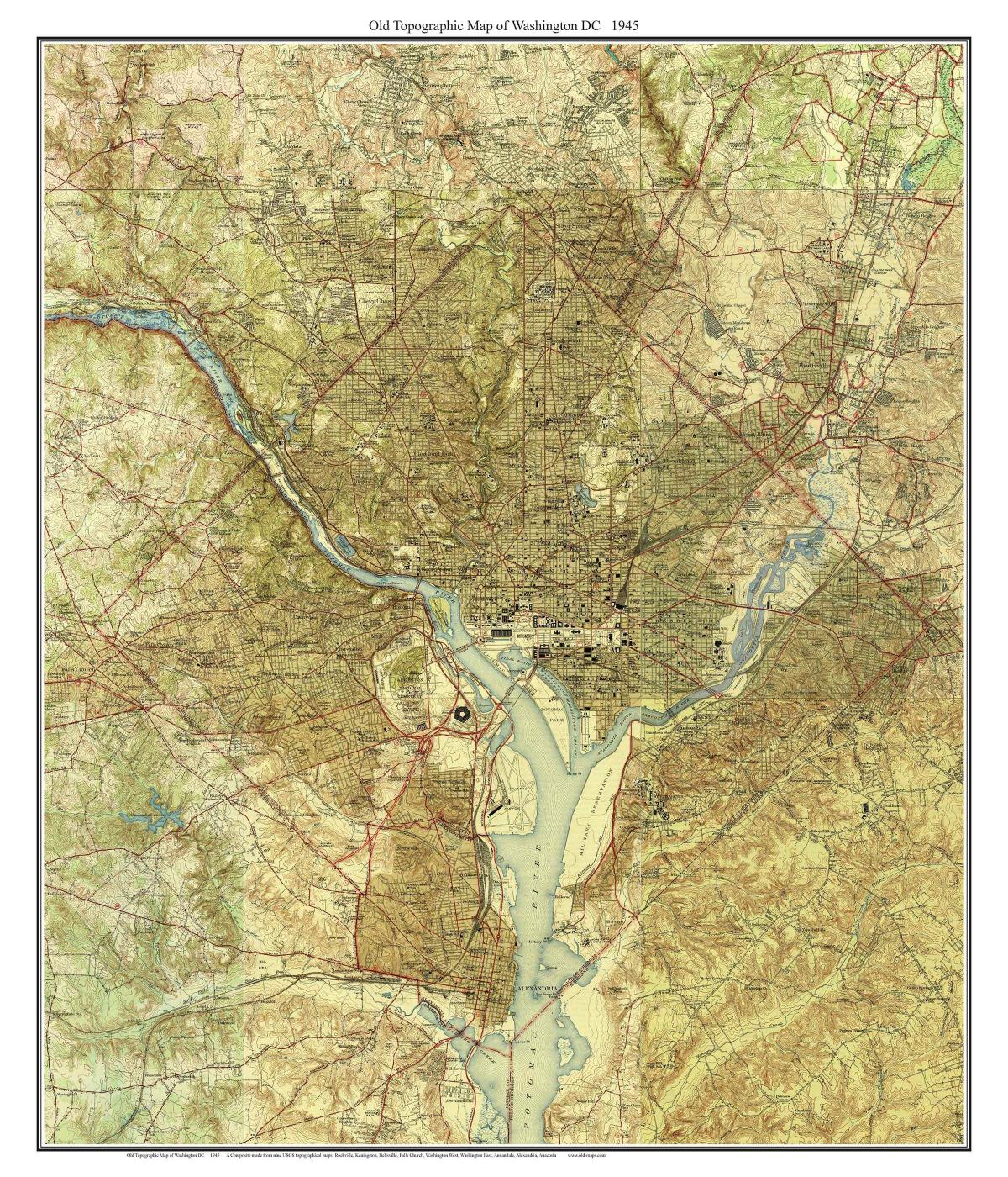 dc מפה טופוגרפית
