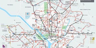 Dc מטרו המפה אוטובוס