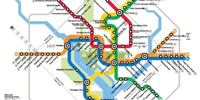 מפה של wmata המפה dc
